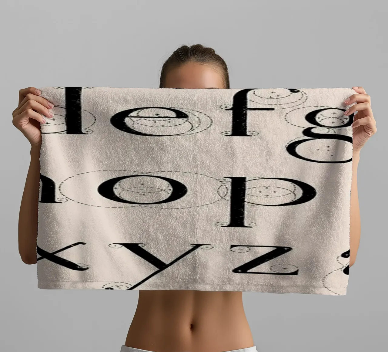 Alphabet Lowercase asciugamano da bagno da Astër