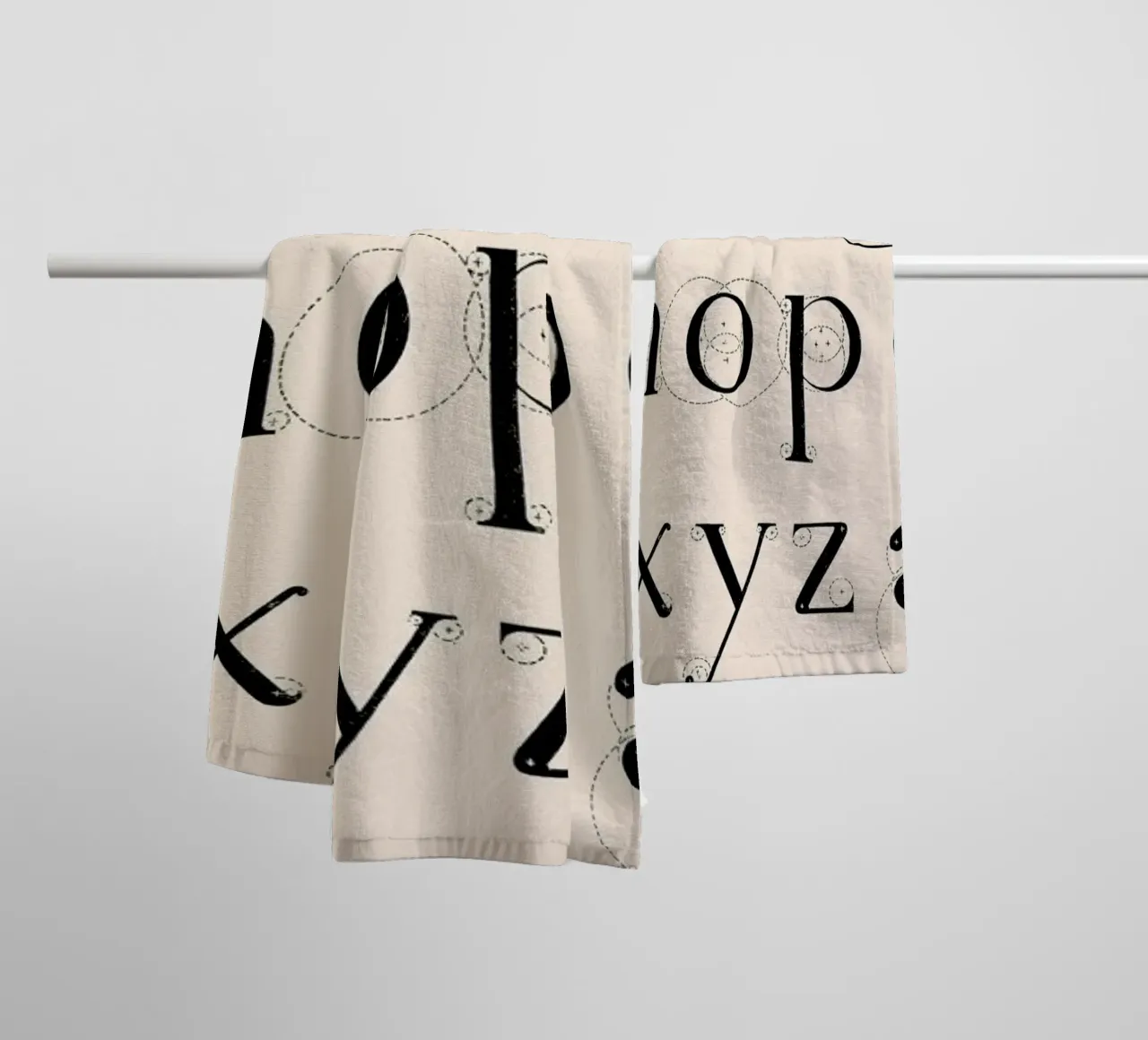 Alphabet Lowercase asciugamano da bagno da Astër