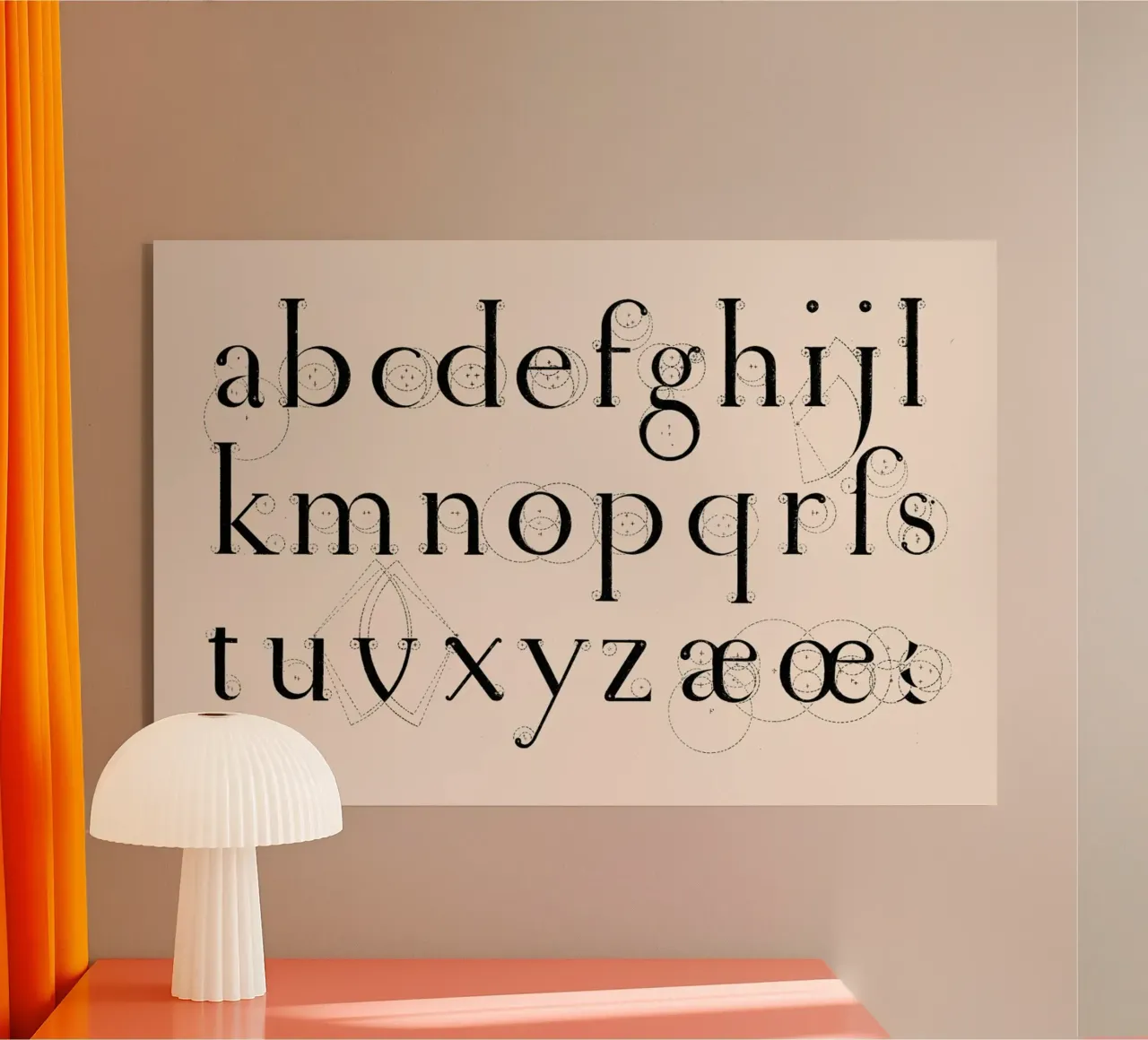 Alphabet Lowercase plexiglass da Astër