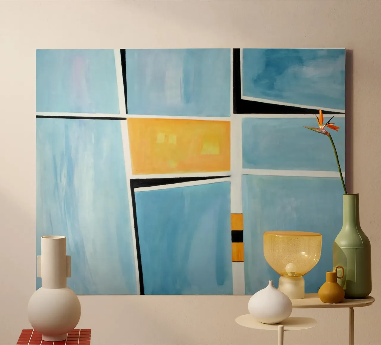 Lichtblick canvas met Baklijst van Anita Gewald