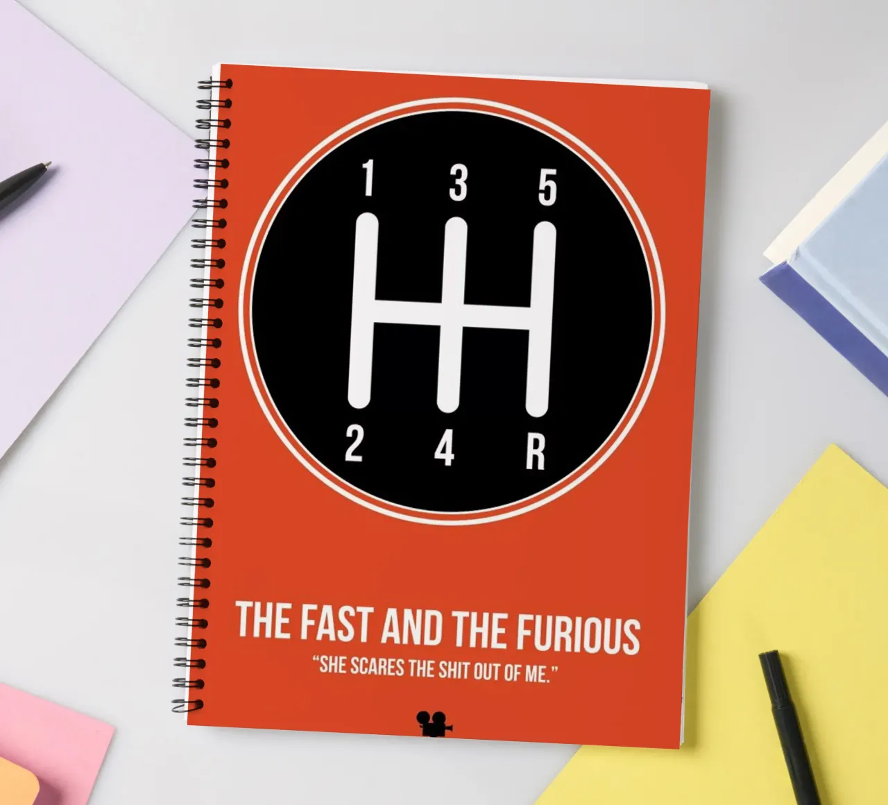 The Fast And The Furious spiral notebook by Naxart