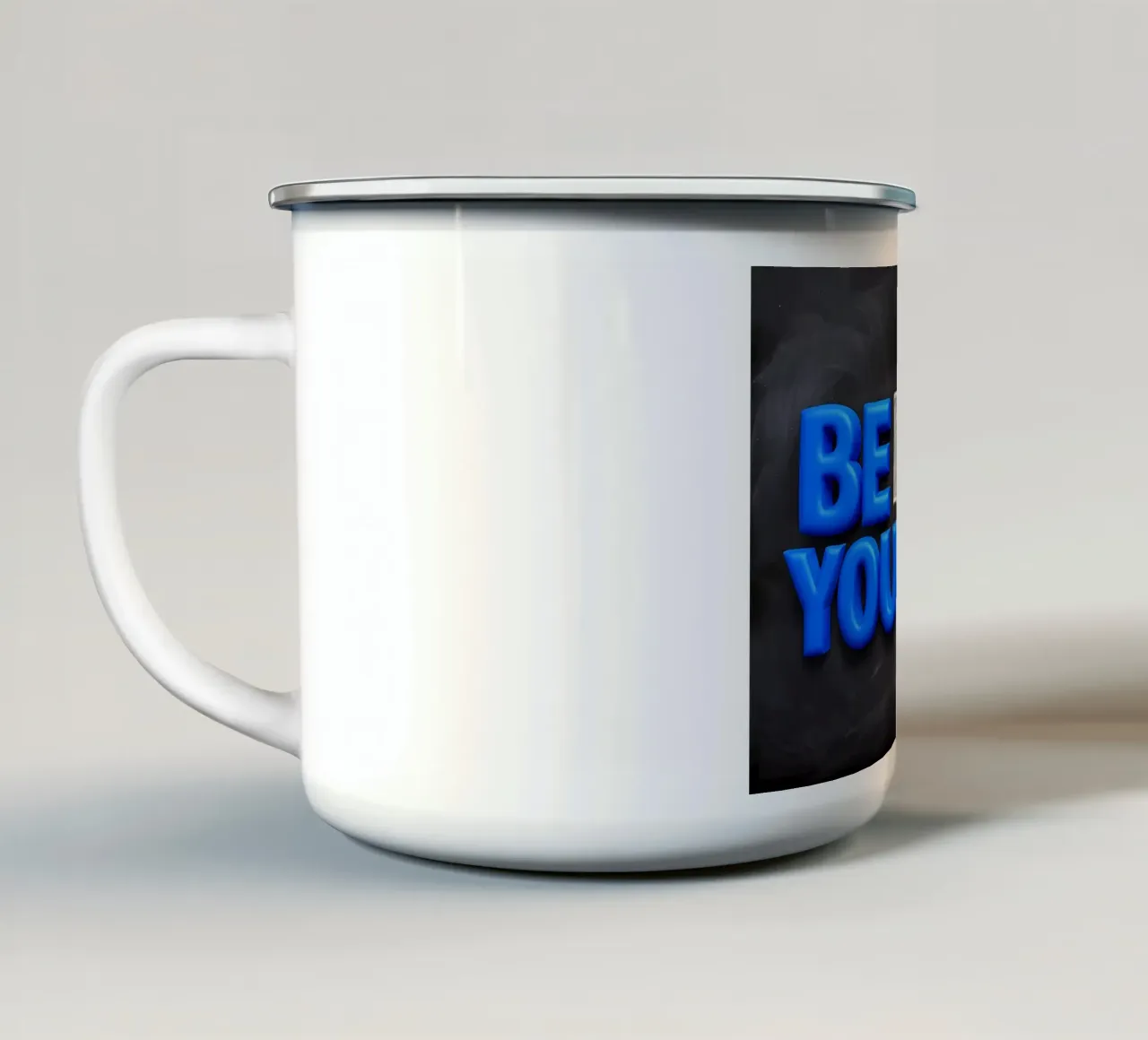 Credi in te stesso - Lavagna motivazionale tazza in smalto da inspirational quote