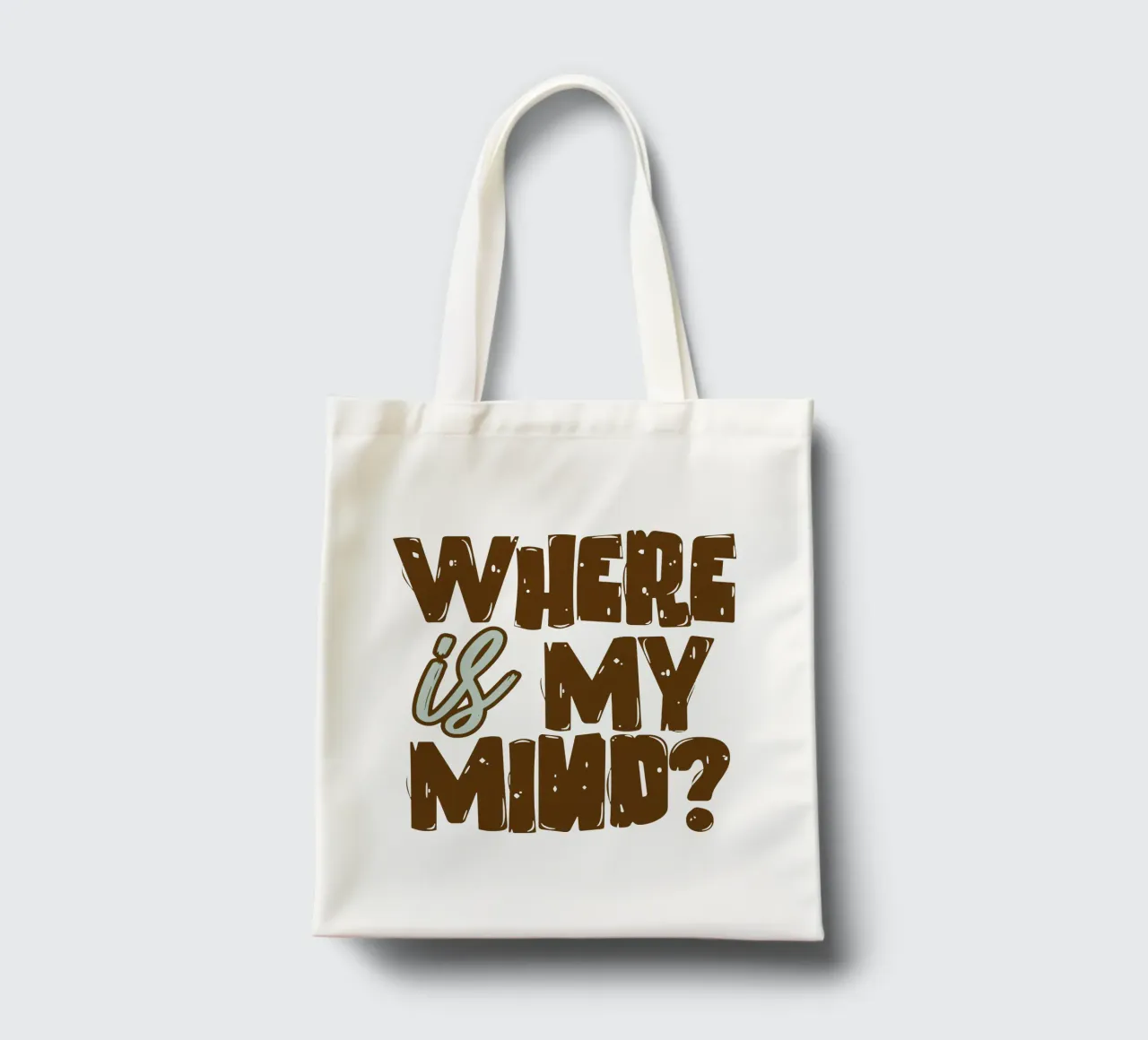 Dov'è la mia mente borsa in juta da Gunawan Rb