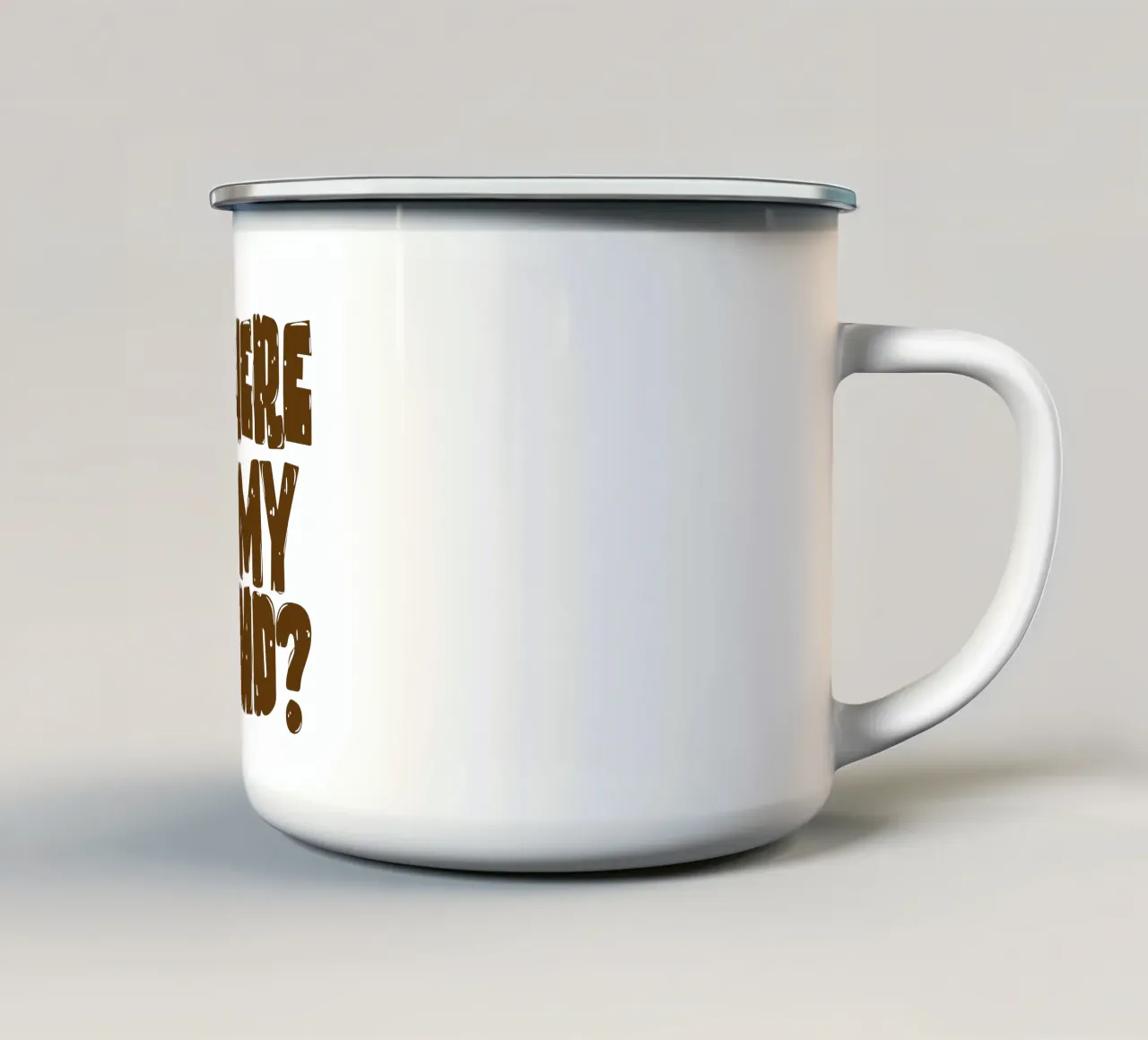 Dov'è la mia mente tazza in smalto da Gunawan Rb