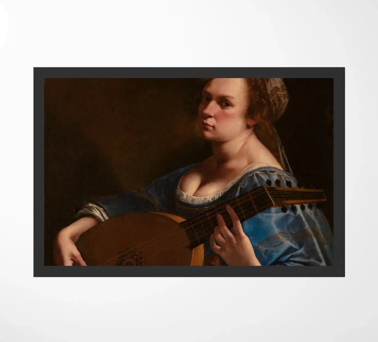Artemisia Gentileschi – Self-Portrait as a Lute Player doormat by Wirla