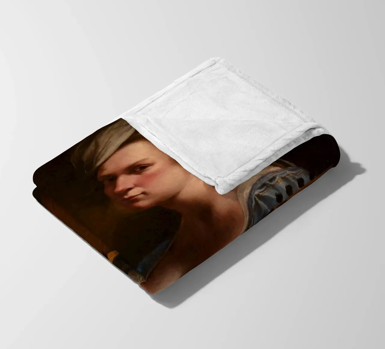 Artemisia Gentileschi – Self-Portrait as a Lute Player fleece blanket by Wirla