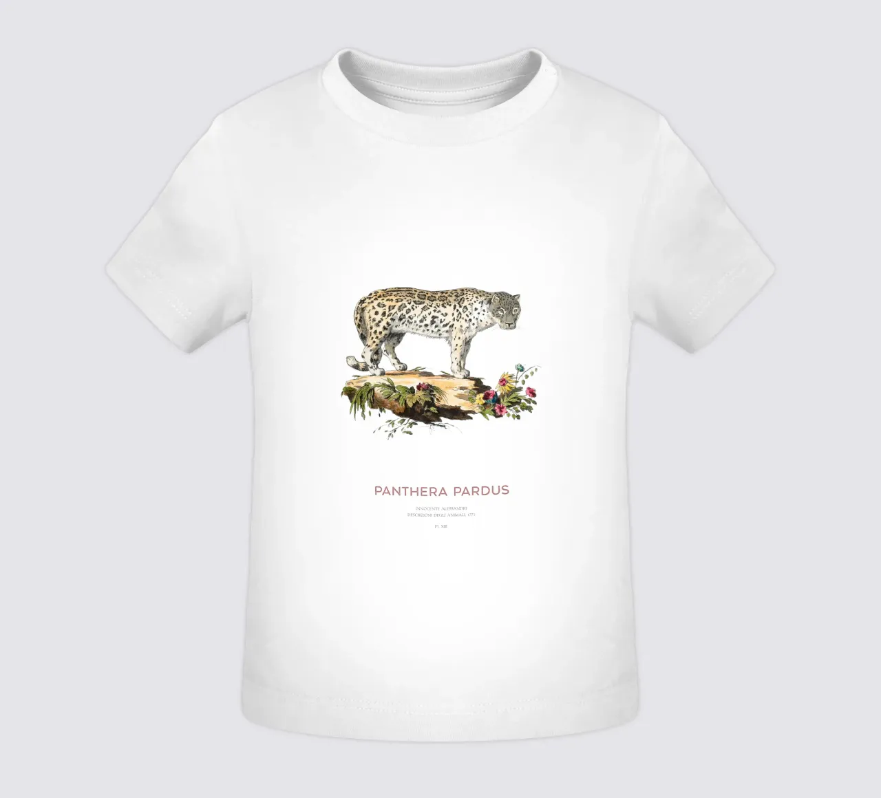 Arte Científico Antiguo Leopardo camiseta de bebé de Vintagrafica