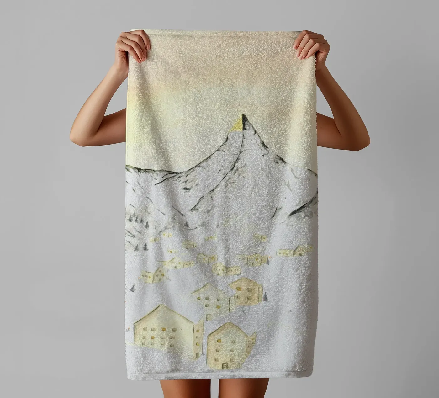 Zermat badhanddoek van Rita's crafty corner