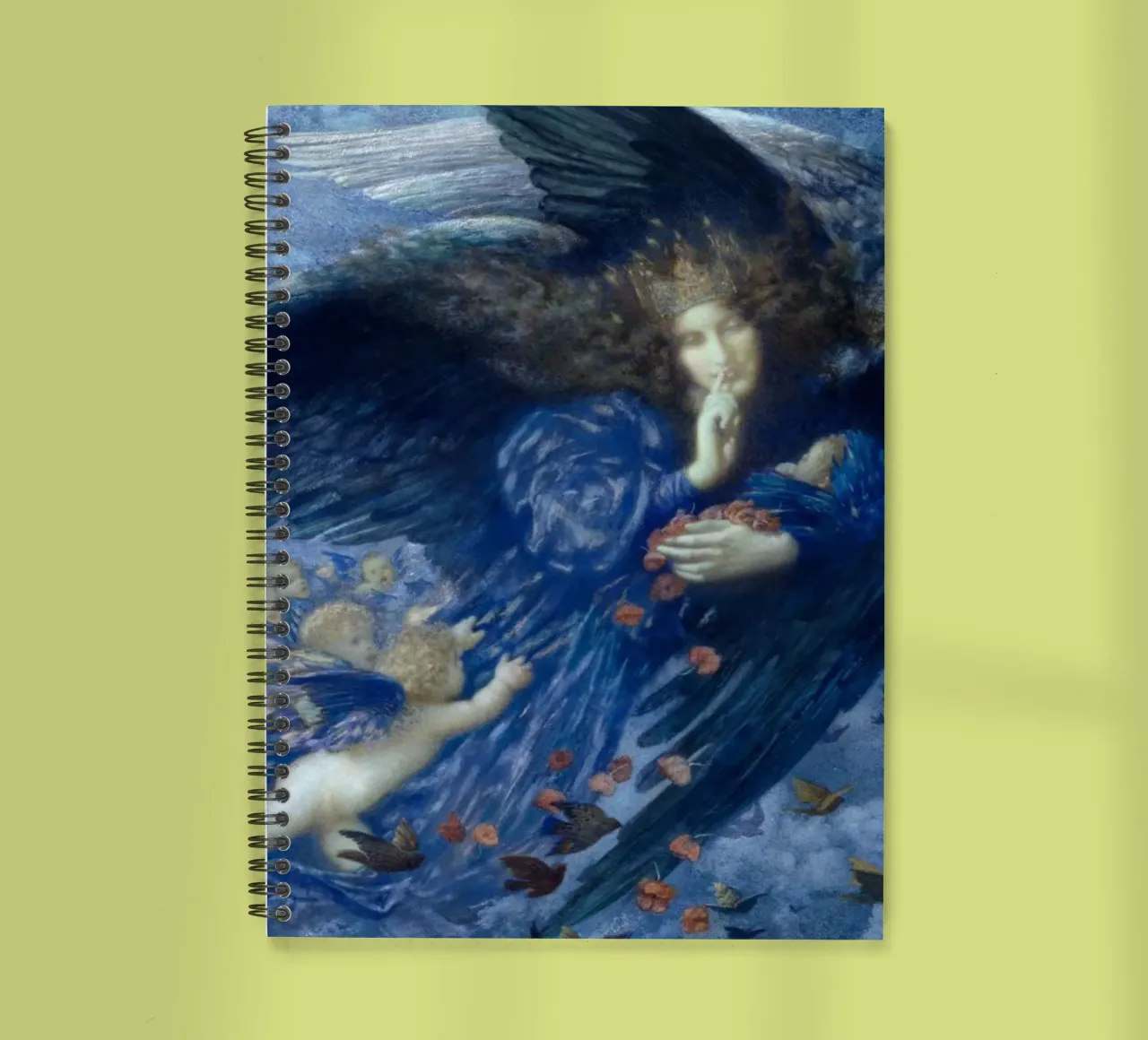 Edward Robert Hughes – Night with Her Train of Stars (1912) spiral notebook by Wirla