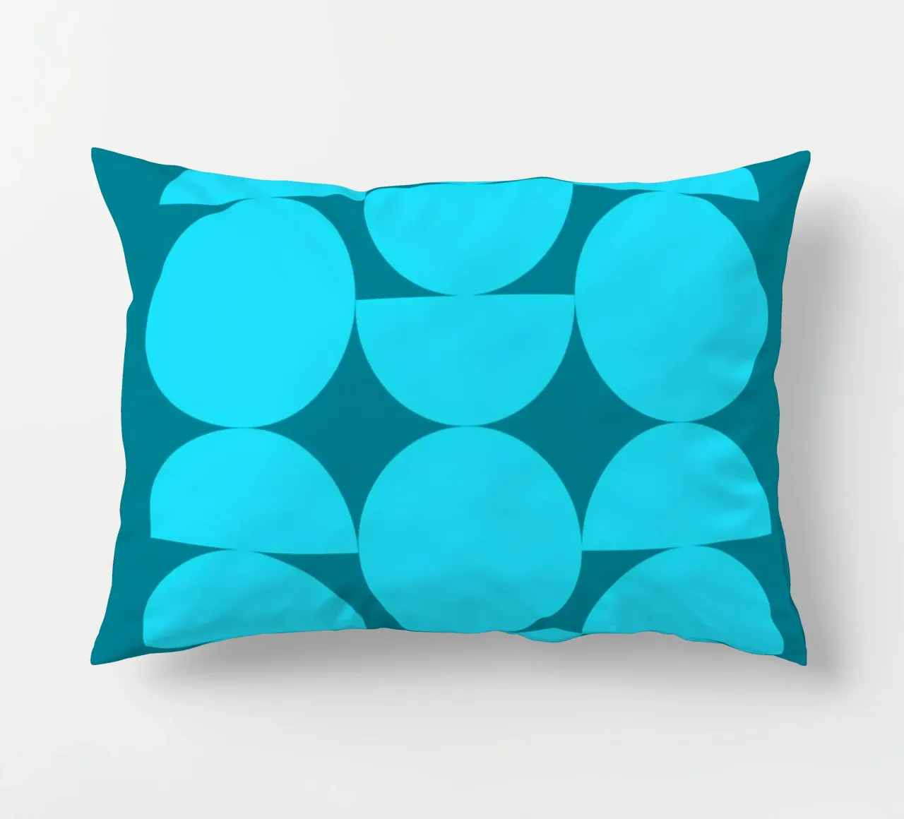 Bauhaus 1923 Mostra Forme geometriche blu cuscino da NorwesClub