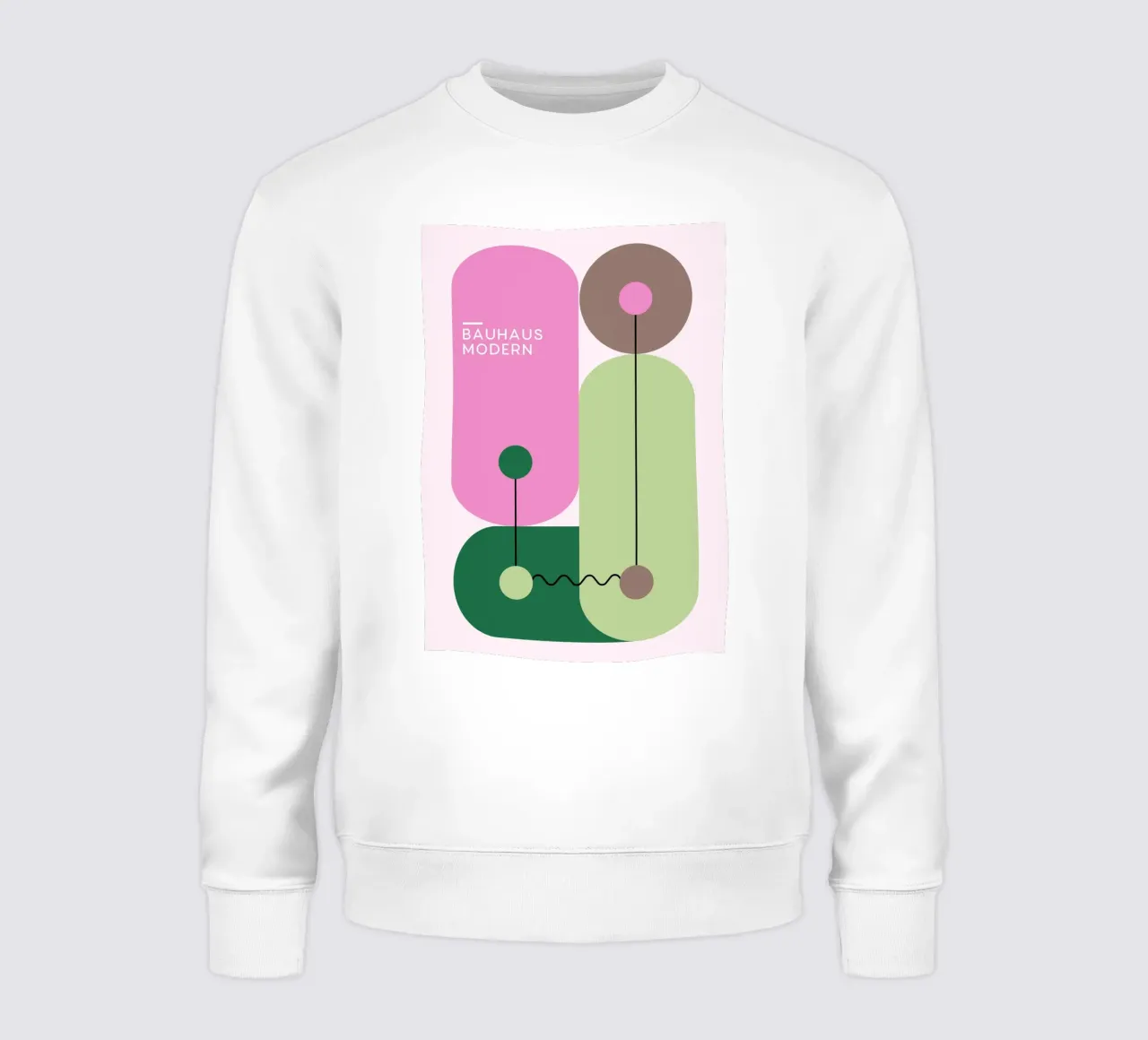 Bauhaus Modern Abstract Geometric Shapes Print sweat de NorwesClub