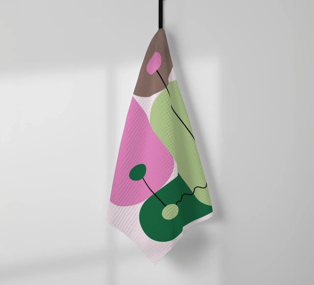 Bauhaus Modern Abstract Geometric Shapes Print torchon de NorwesClub