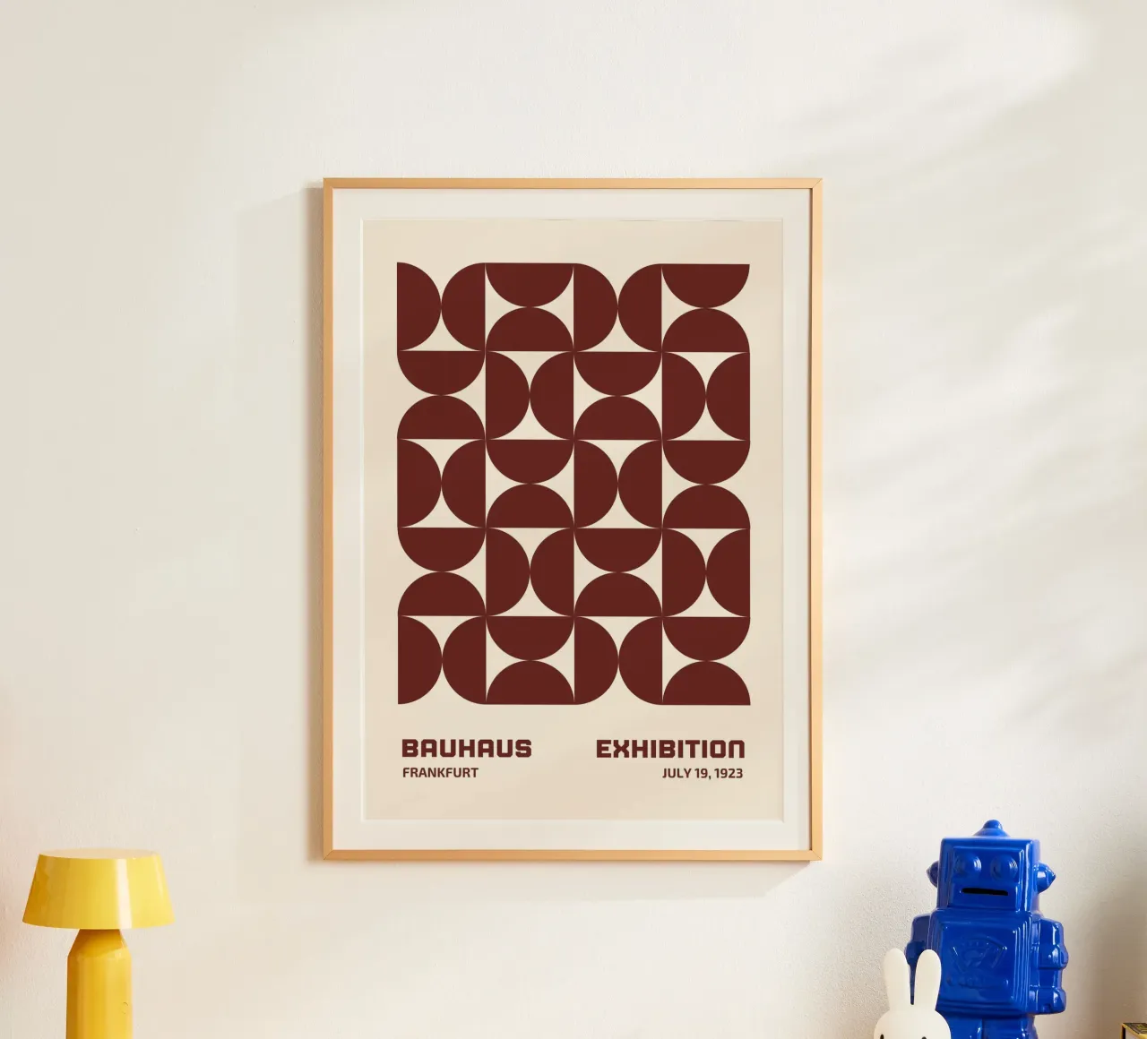 Bauhaus Frankfurt 1923 Exhibition Pattern Print Hahnemühle von NorwesClub