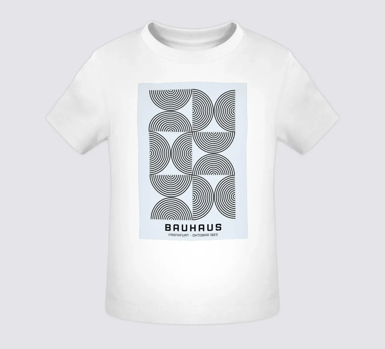 Bauhaus Francoforte 1923 Modello a linee geometriche maglietta neonato da NorwesClub