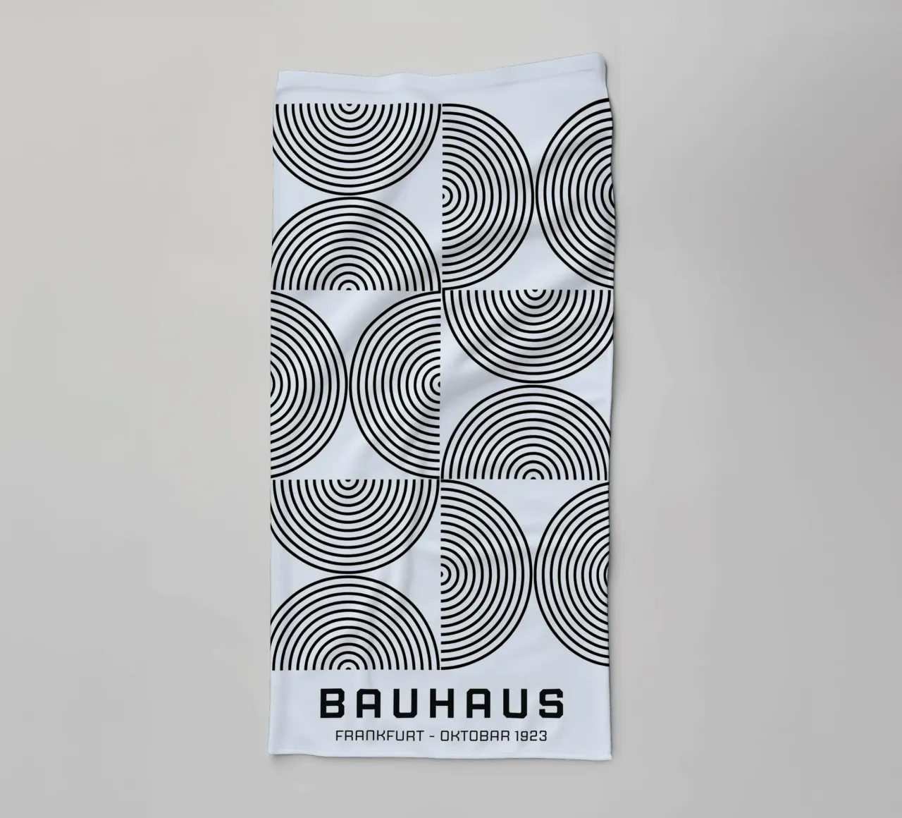 Bauhaus Francoforte 1923 Modello a linee geometriche asciugamano da bagno da NorwesClub
