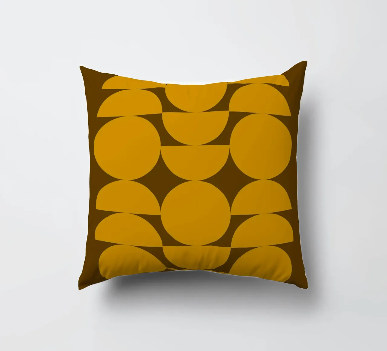 Bauhaus 1923 Mostra Modello Geometrico Oro cuscino da NorwesClub