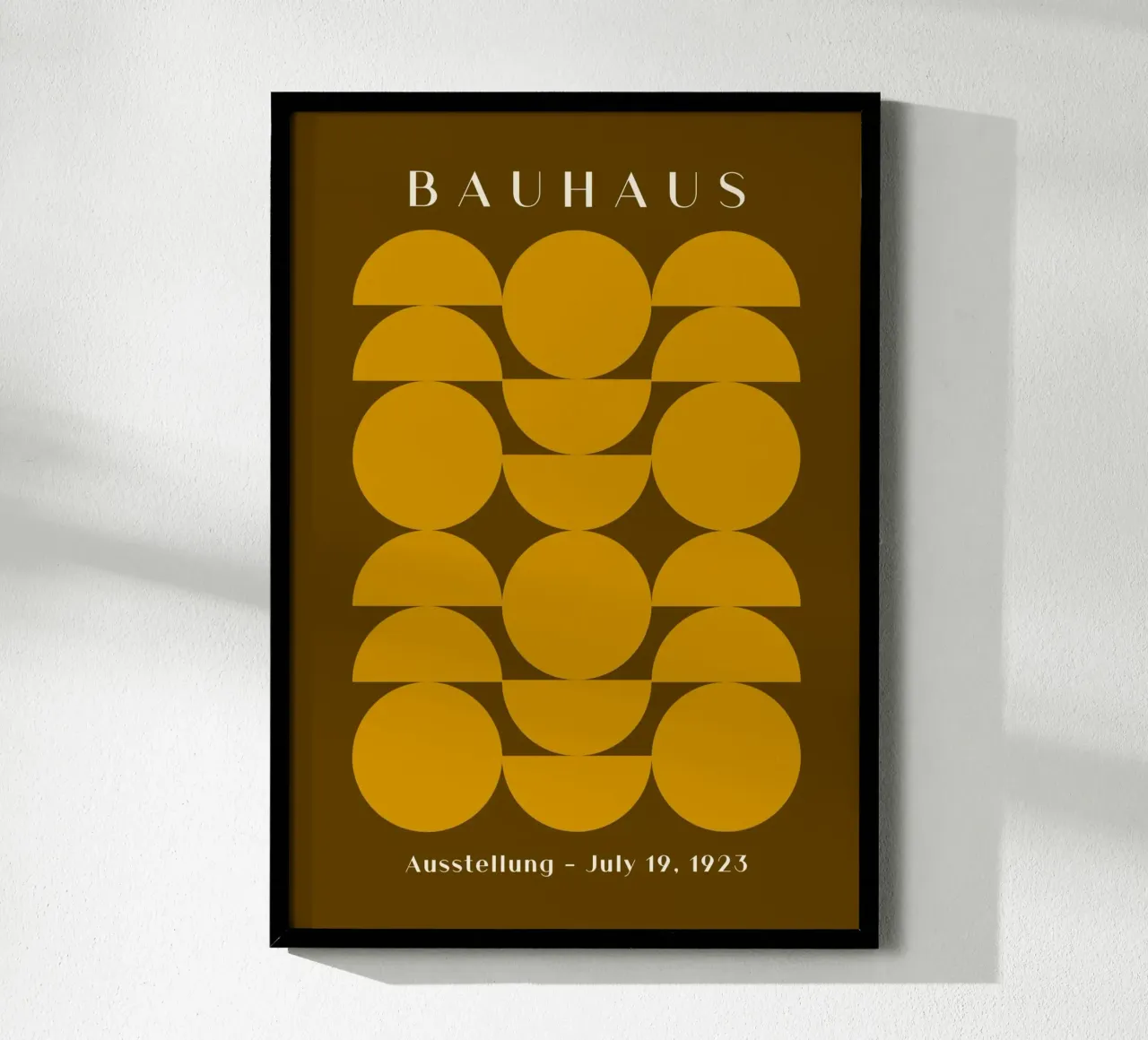 Bauhaus 1923 Mostra Modello Geometrico Oro carta hahnemühle da NorwesClub