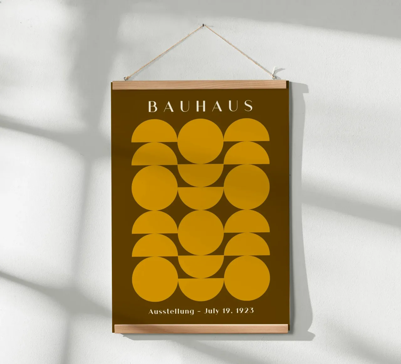 Bauhaus 1923 Mostra Modello Geometrico Oro carta hahnemühle da NorwesClub