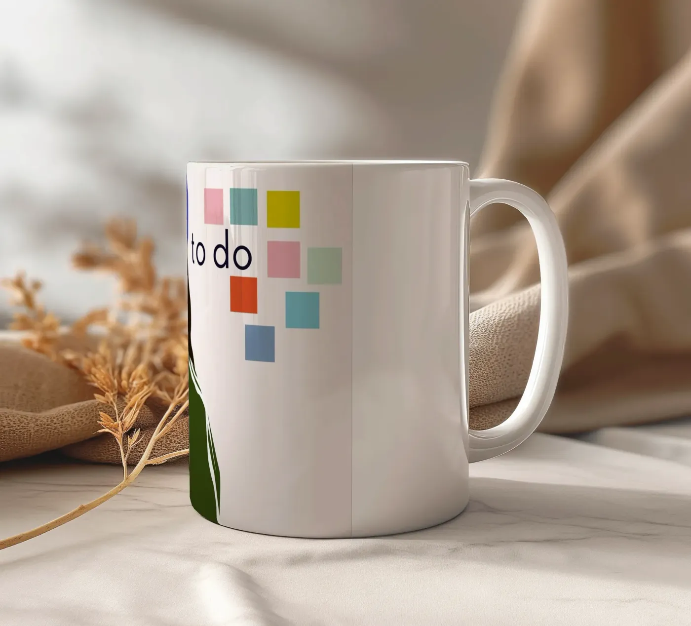 To Do ceramic mug by Helena Ravenne