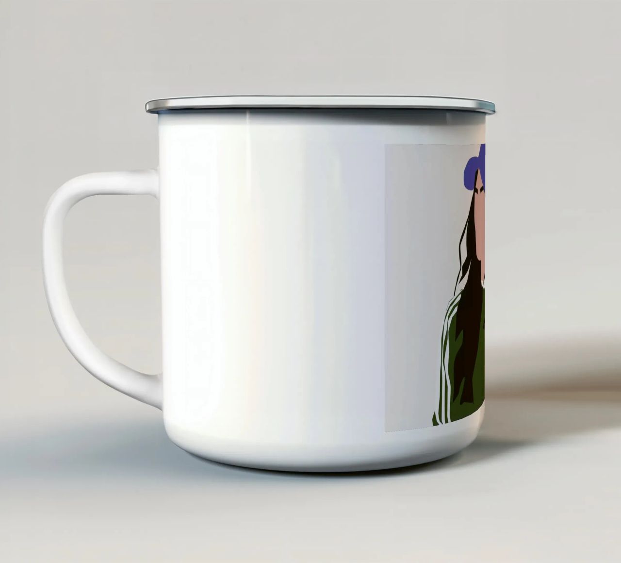 To Do tazza in smalto da Helena Ravenne