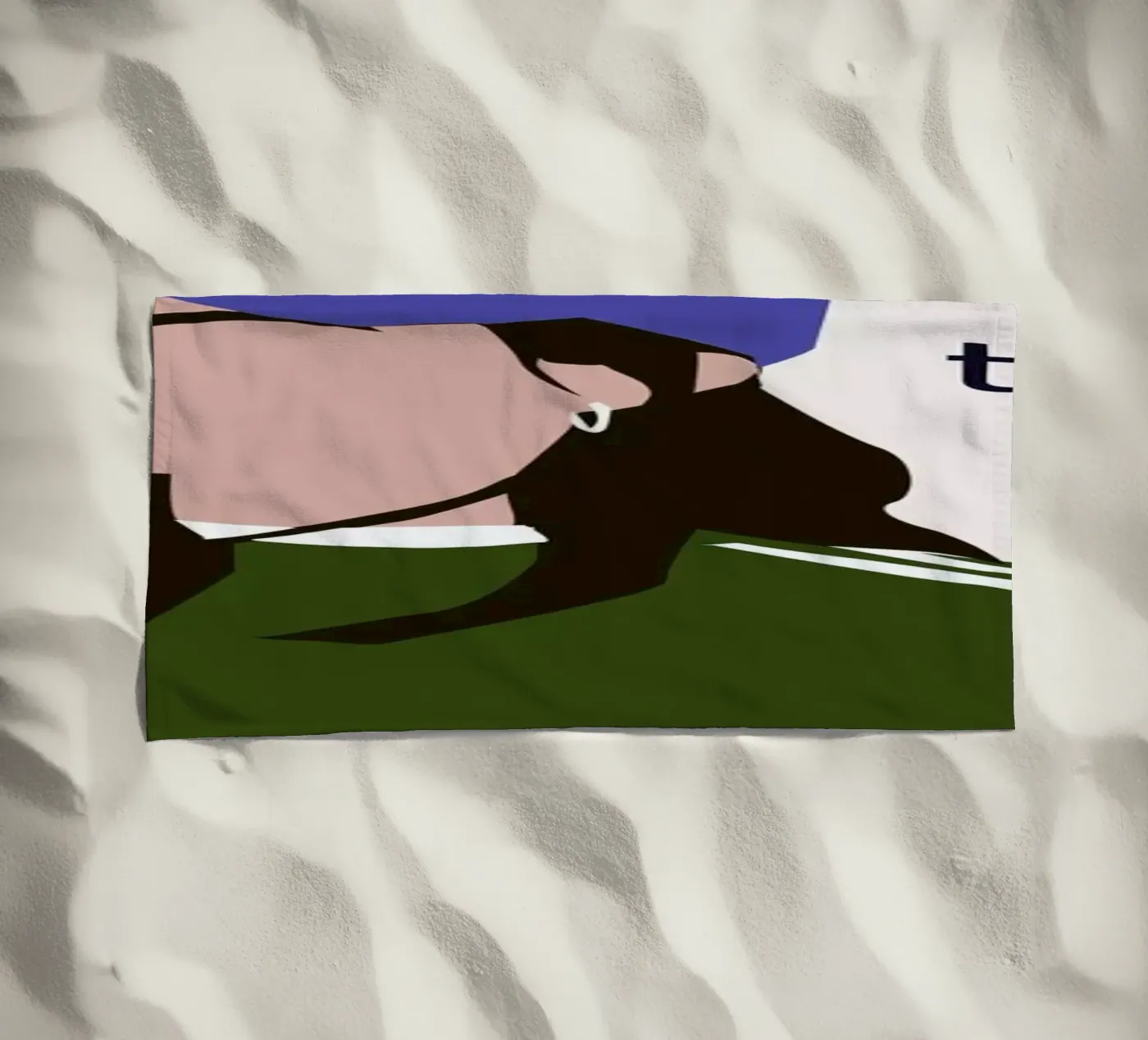 To Do beach towel by Helena Ravenne