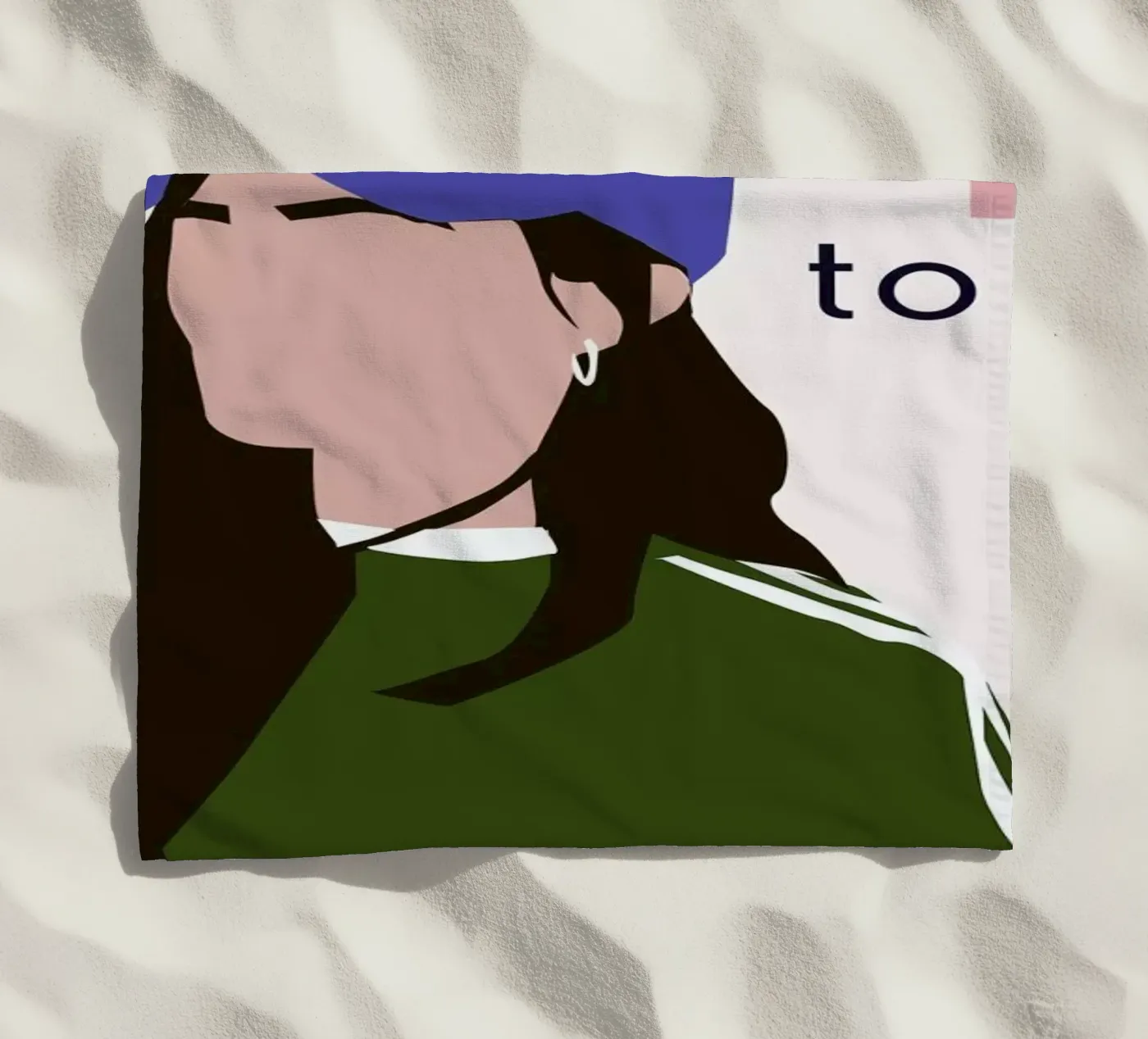 To Do beach towel by Helena Ravenne