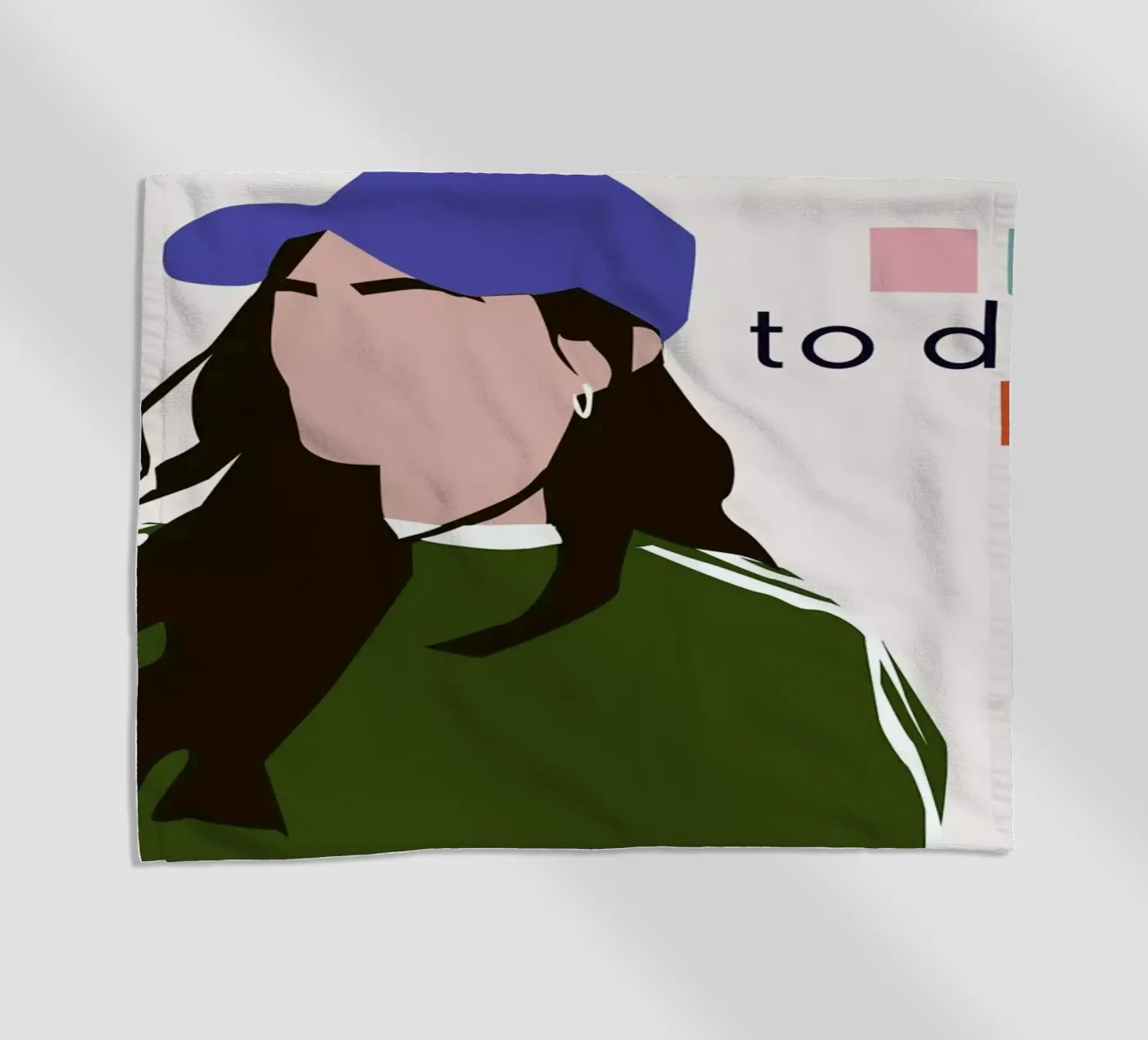 To Do beach towel by Helena Ravenne