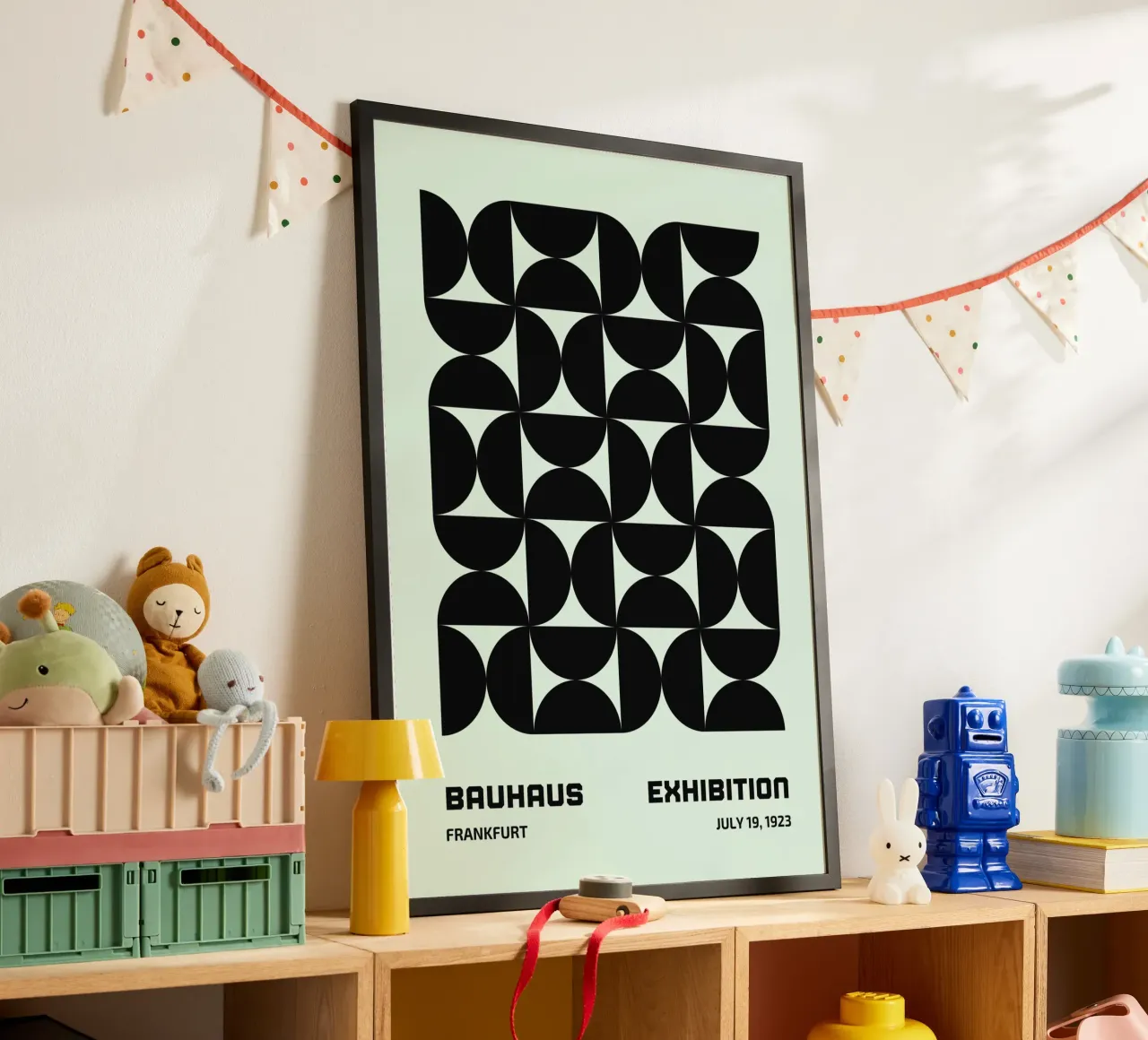 Bauhaus Francoforte 1923 Modello geometrico B&N carta hahnemühle da NorwesClub