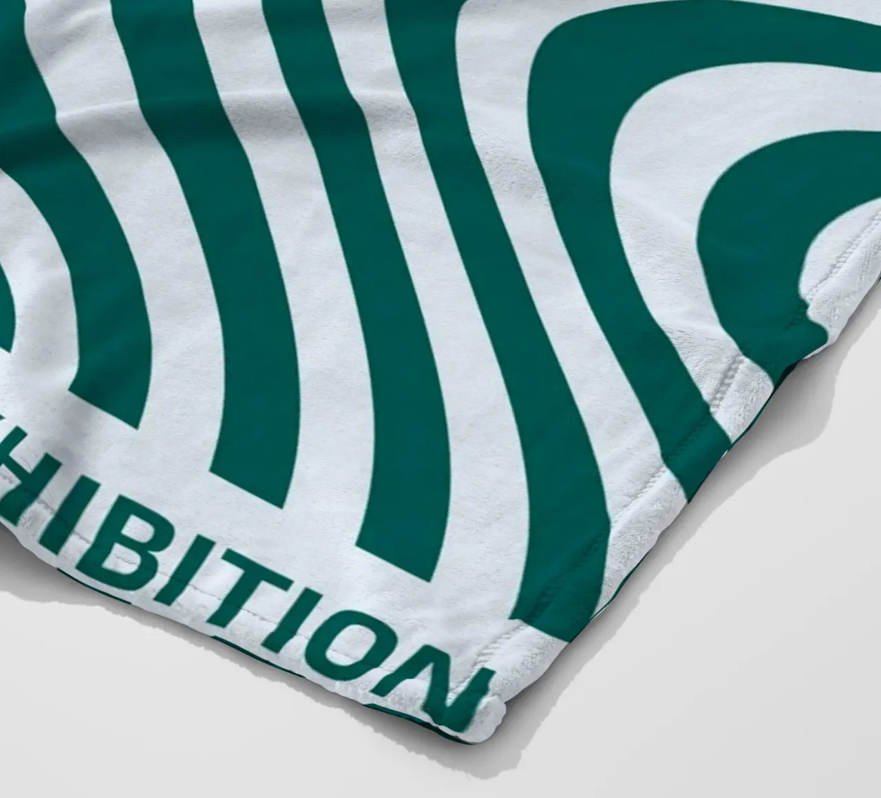 Bauhaus Francoforte 1923 Op Art Strisce verde acqua coperta in pile da NorwesClub