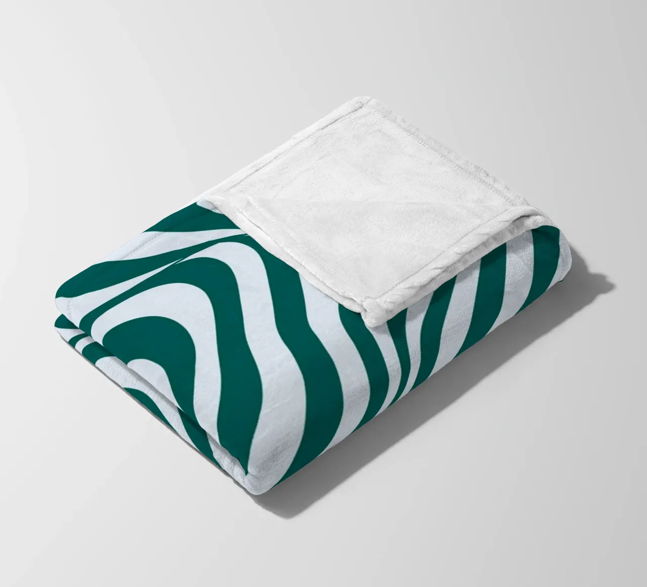 Bauhaus Francoforte 1923 Op Art Strisce verde acqua coperta in pile da NorwesClub