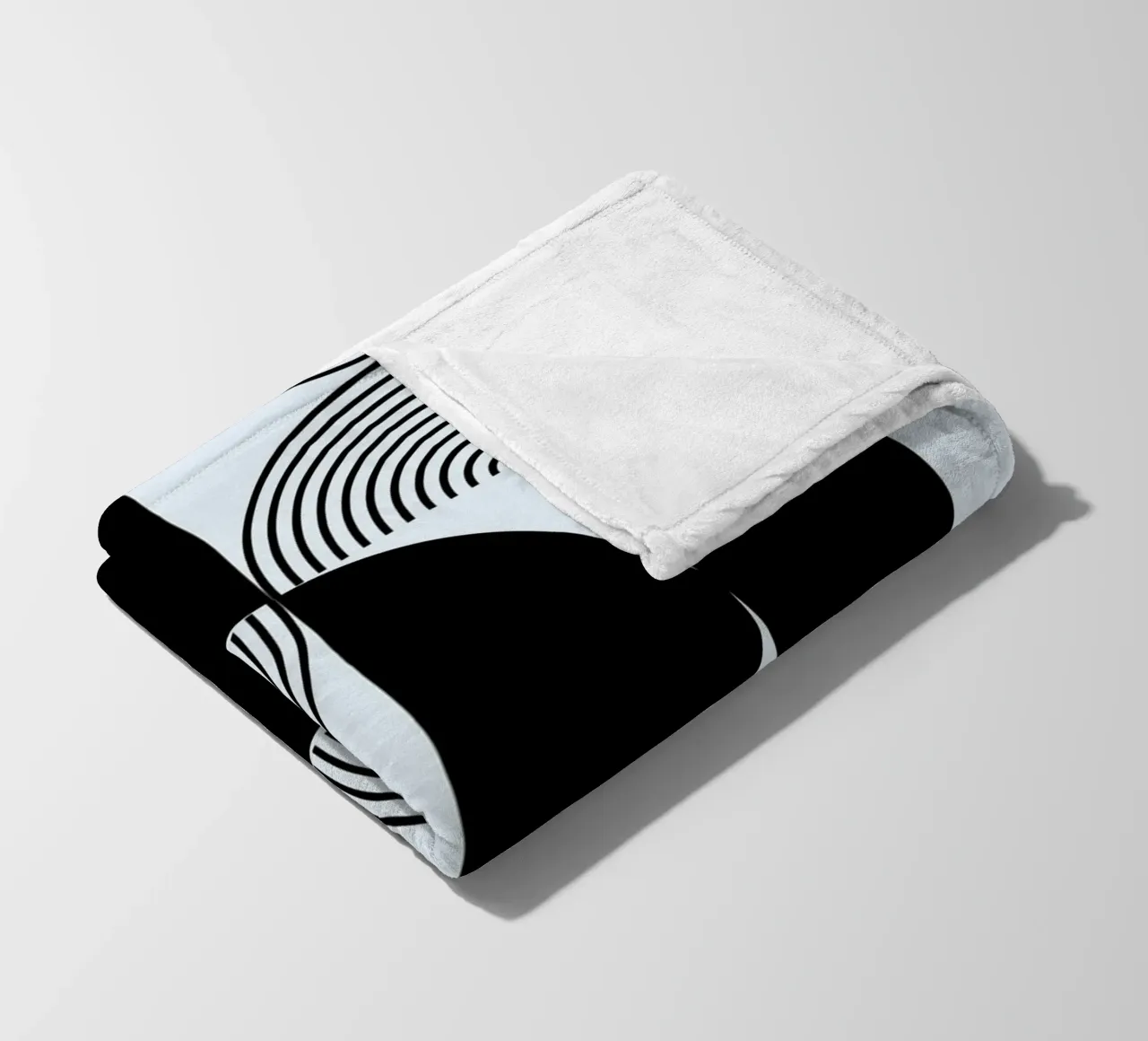 Bauhaus 1923 Modello geometrico Nero Bianco Stampa coperta in pile da NorwesClub
