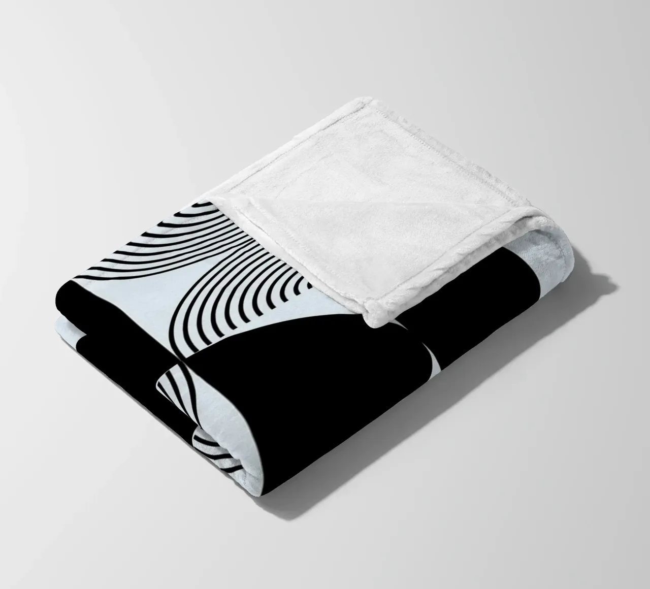 Bauhaus 1923 Modello geometrico Nero Bianco Stampa coperta in pile da NorwesClub