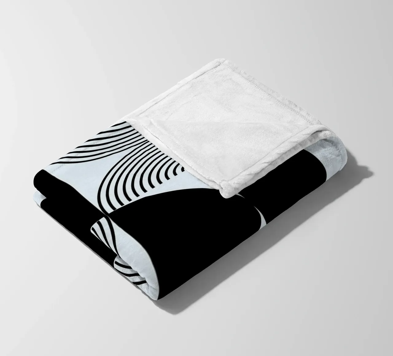 Bauhaus 1923 Modello geometrico Nero Bianco Stampa coperta in pile da NorwesClub