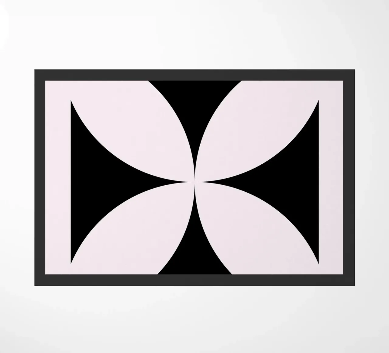 Bauhaus 1919 Mostra Forma geometrica nera zerbino da NorwesClub
