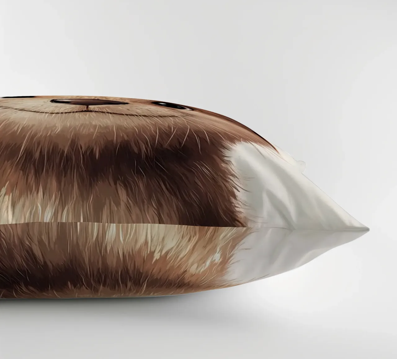 Hero #43: Otter with propeller beanie decorative cushion by farbenhelden