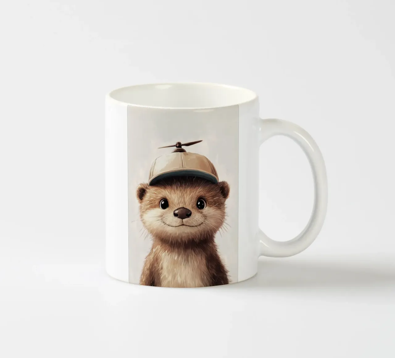 Eroe #43: Lontra con berretto a elica tazza in ceramica da farbenhelden
