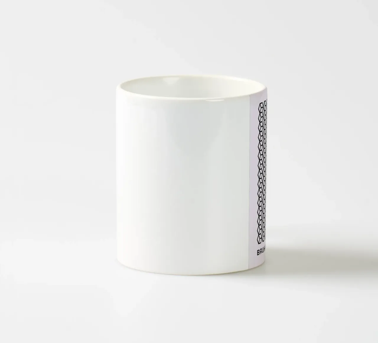 Bauhaus 1919 Geometric 3D Cube Pattern Print taza de cerámica de NorwesClub