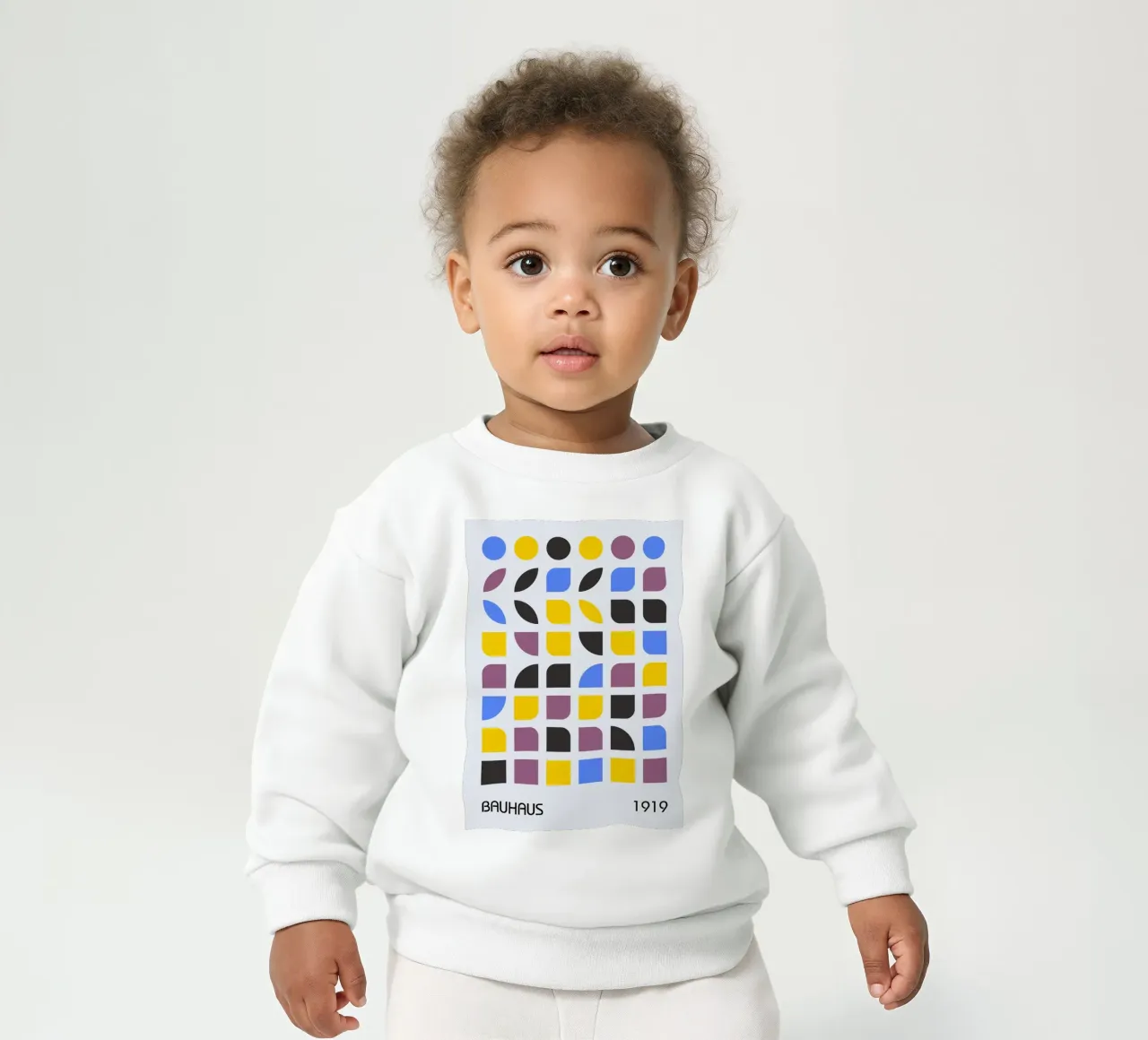 Bauhaus 1919 Geometric Pattern Colorful Print sudadera de bebé de NorwesClub