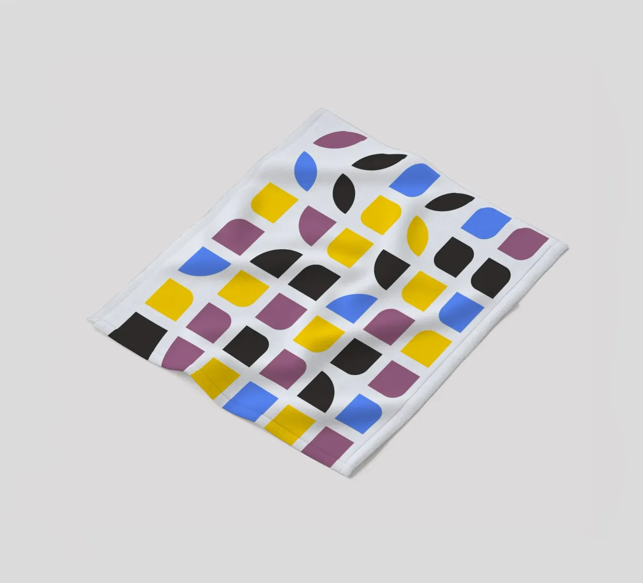 Bauhaus 1919 Geometric Pattern Colorful Print manta de franela de NorwesClub