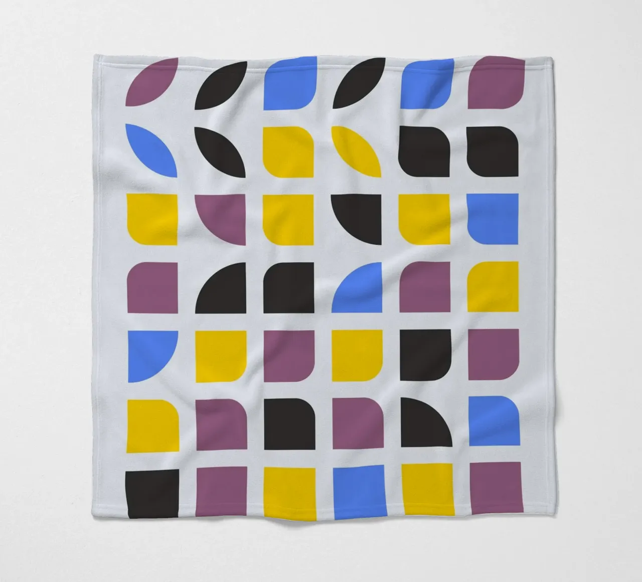 Bauhaus 1919 Geometric Pattern Colorful Print manta de franela de NorwesClub