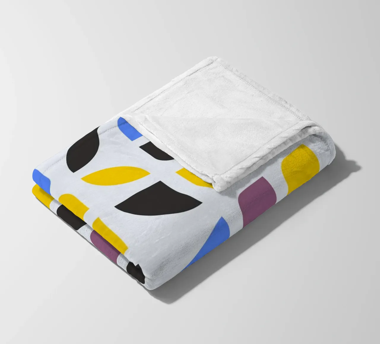 Bauhaus 1919 Geometric Pattern Colorful Print manta de franela de NorwesClub