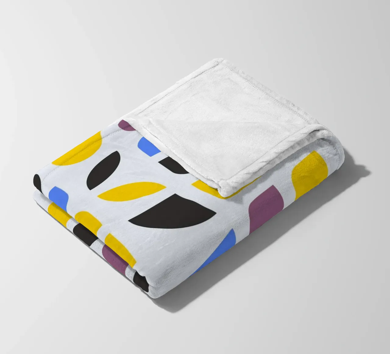 Bauhaus 1919 Geometric Pattern Colorful Print manta de franela de NorwesClub