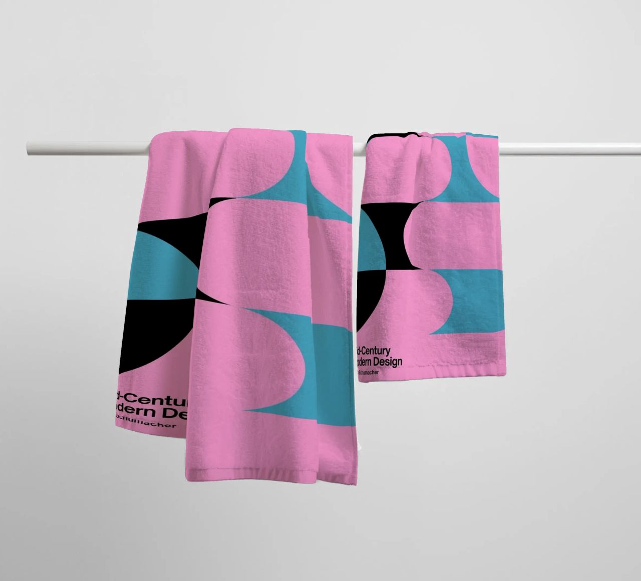 Noah Schumacher Mid-Century Modern Pattern Print towel by NorwesClub