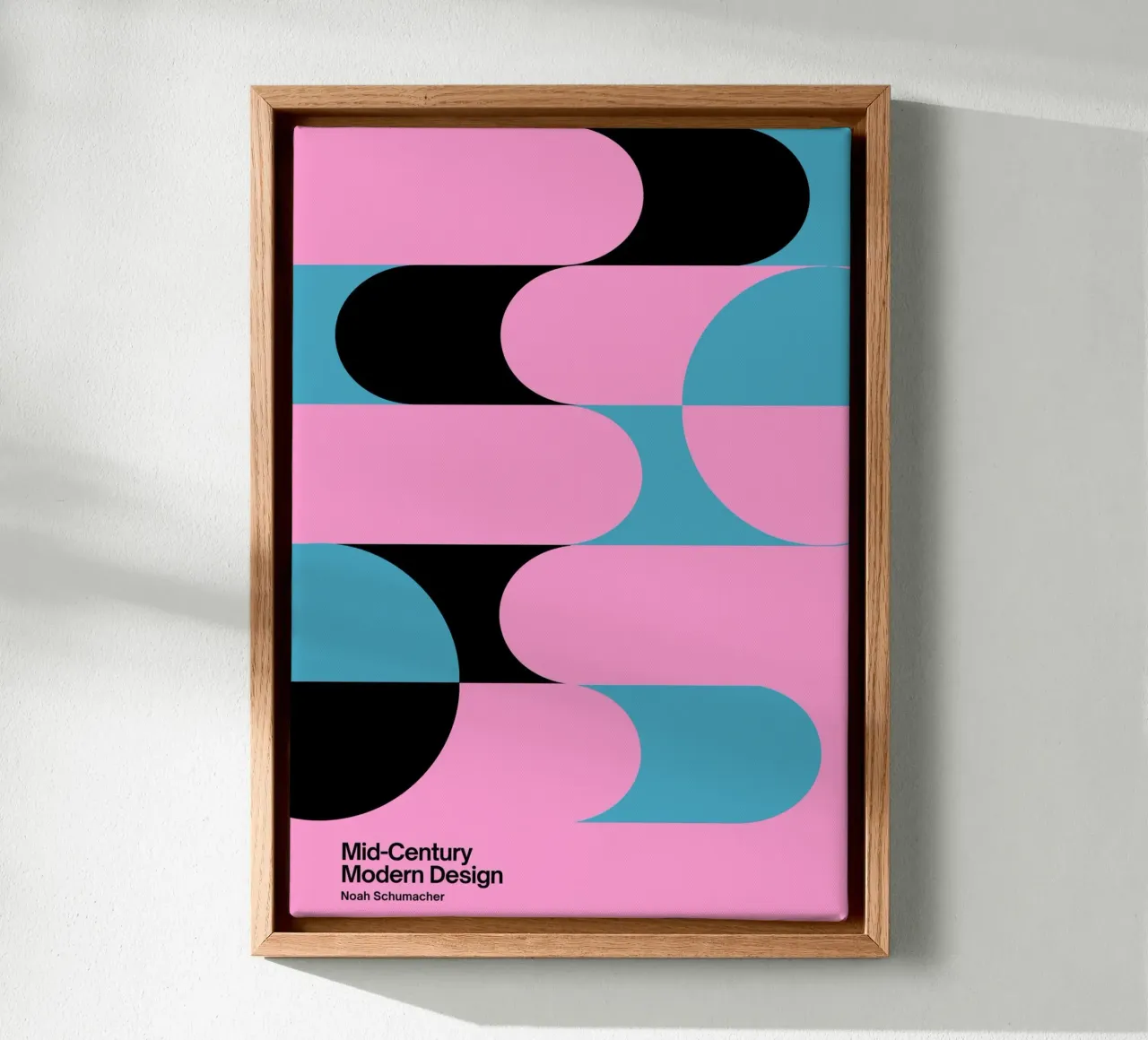 Noah Schumacher Mid-Century Modern Pattern Print canvas with Floater frame by NorwesClub