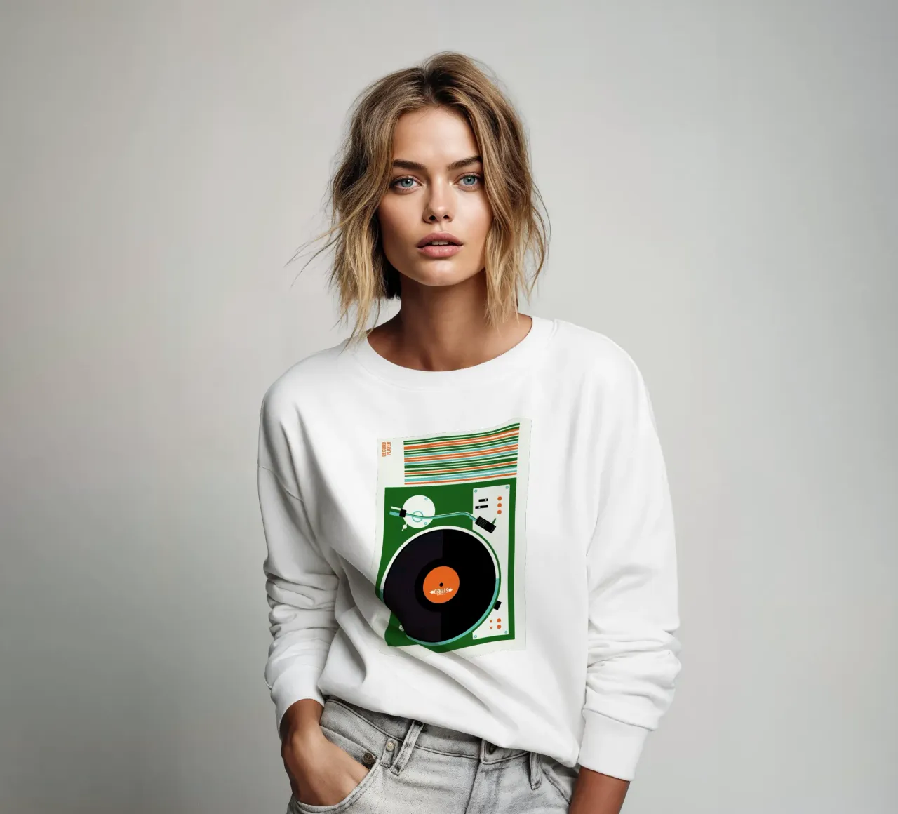 Icons Record Player felpa da Bo Lundberg