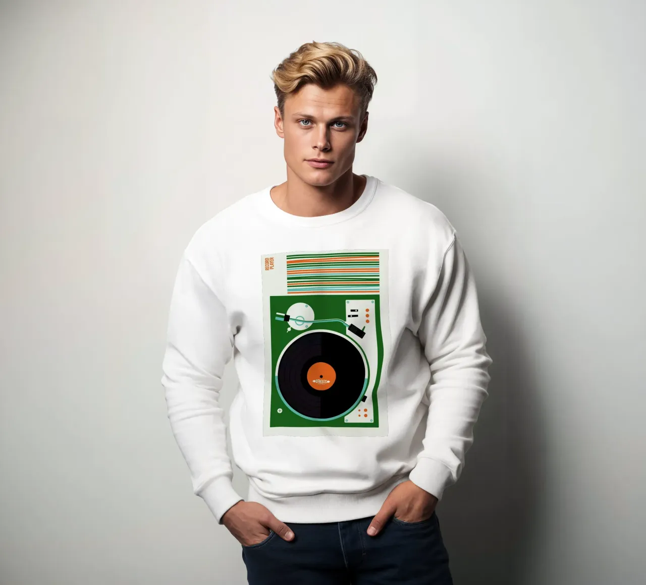 Icons Record Player sweat de Bo Lundberg