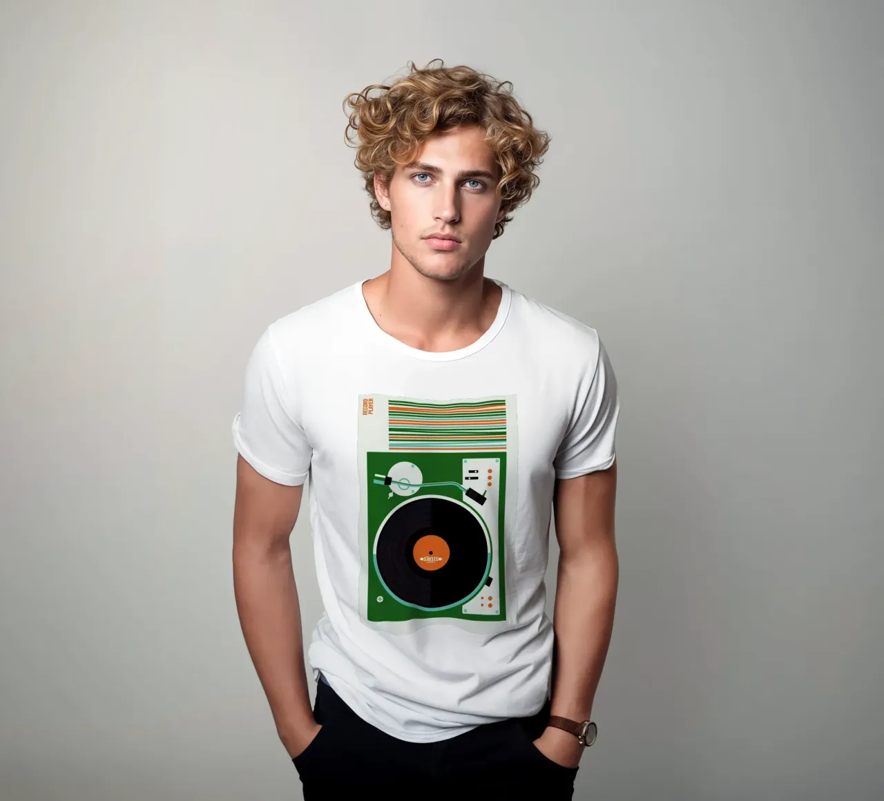 Icons Record Player t-shirt da Bo Lundberg