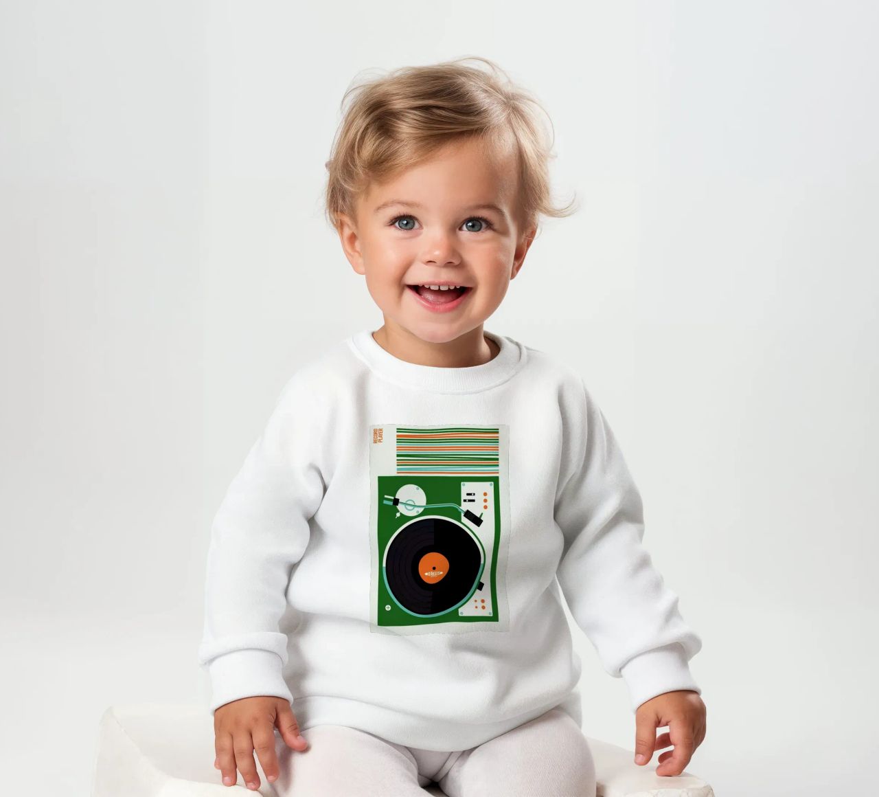 Icons Record Player felpa neonato da Bo Lundberg