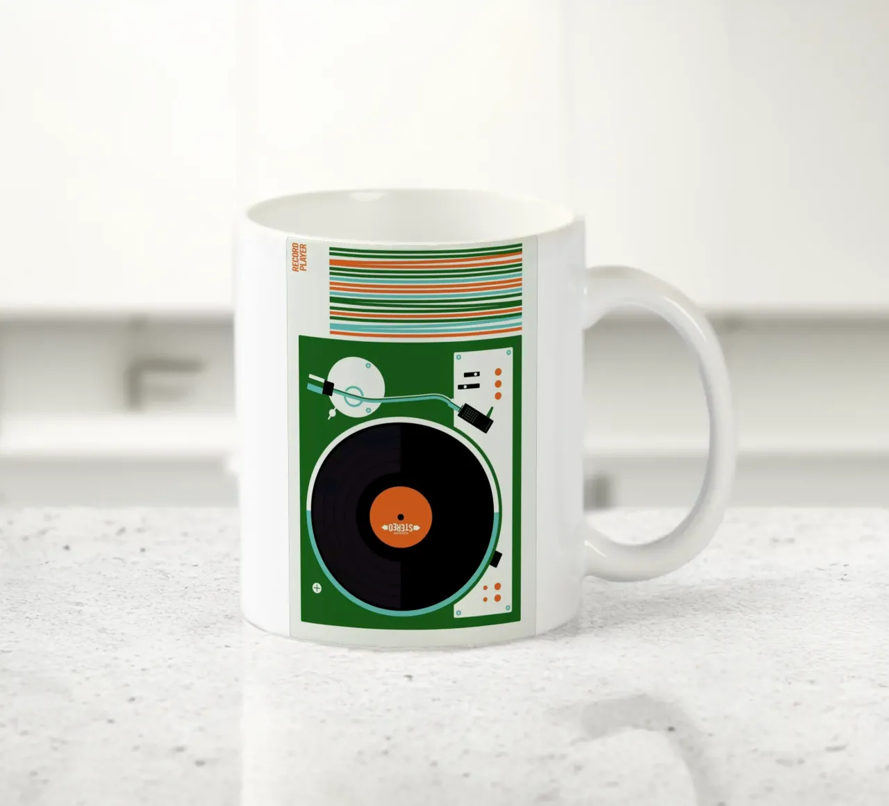 Icons Record Player keramische mok van Bo Lundberg