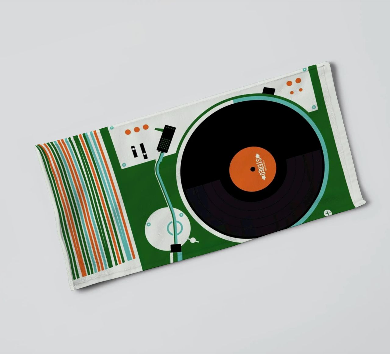 Icons Record Player Handtuch von Bo Lundberg